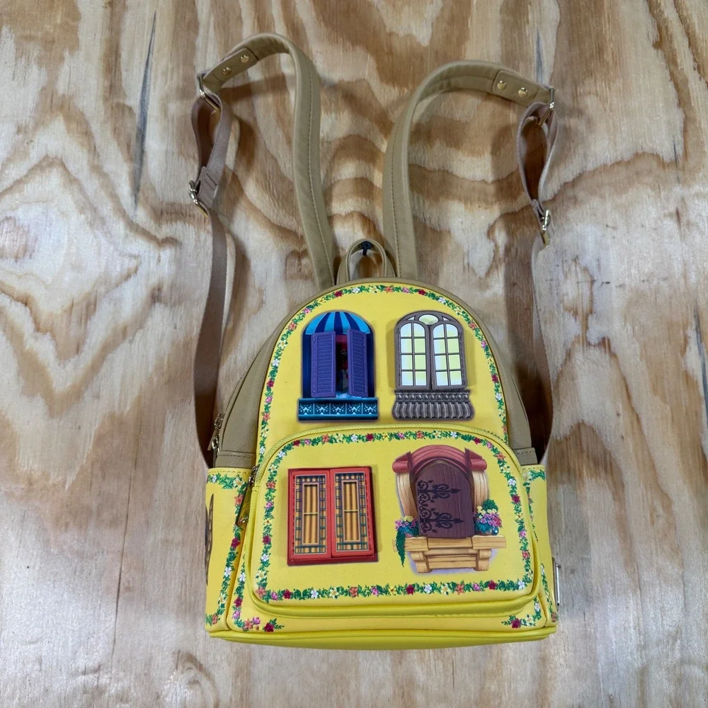 Loungefly Disney Princesses Floral Balconies Mini Backpack Snow White Jasmine
